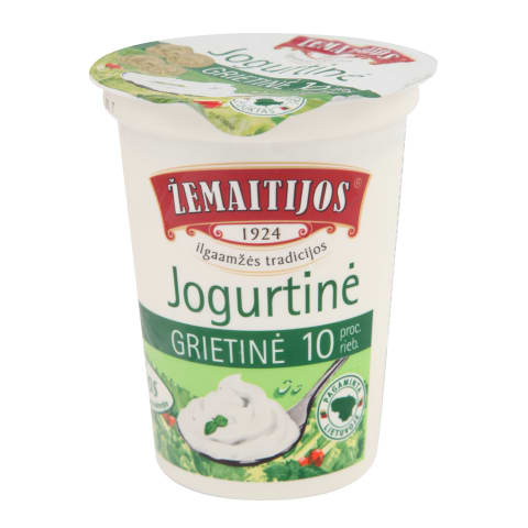 Jogurta krējums Žemaitijos 10% 400g