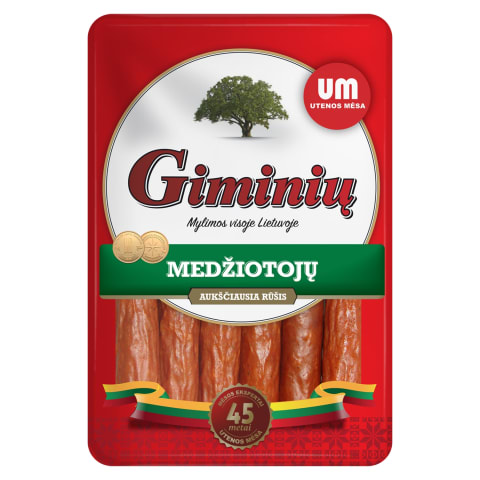 K. r. GIMINIŲ medžiotojų dešrelės, a. r.,250g