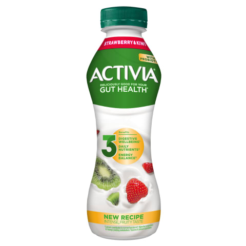 Joogijogurt maasika-kiivi, ACTIVIA, 300 g