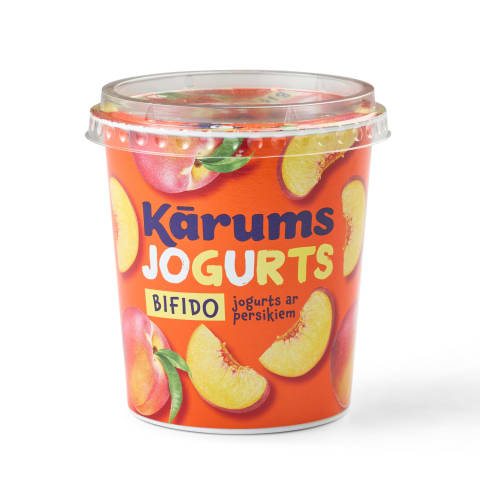 Jogurts Kārums bifido ar persikiem 350g