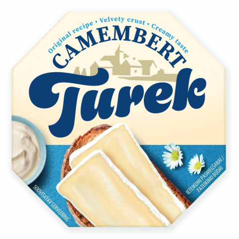 Sūris TUREK CAMEMBERT NATURAL, 60 %, 120 g