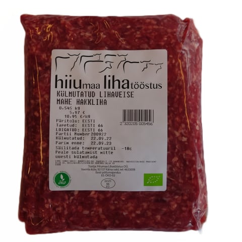 Mahe lihaveise hakkliha kg Hiiumaa