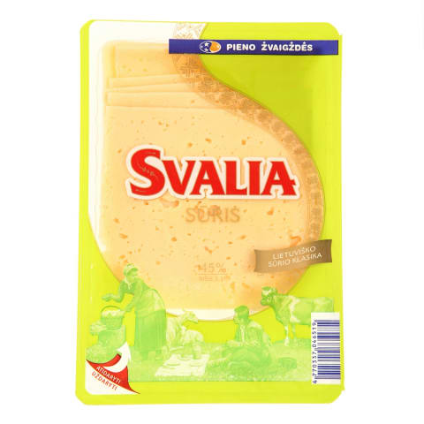 Pjaust. ferm. sūris SVALIA, 45 % rieb., 150 g