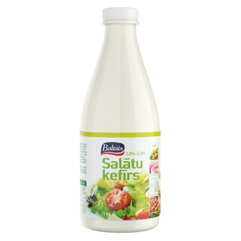 Kefīrs Baltais salātu 4,3% 1kg