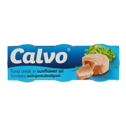 Nesmulk. tunas saulėgrąžų aliejuje CALVO,240g