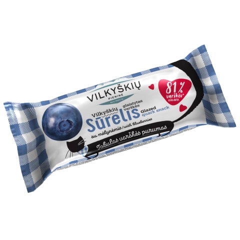 VILKYŠKIŲ varškės sūrelis su mėlyn., 23%, 40g