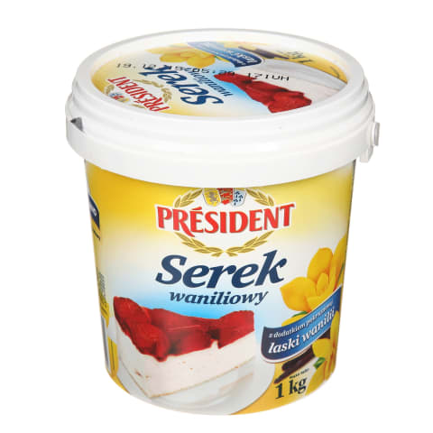 Varškė VANILA PRESIDENT, 1kg