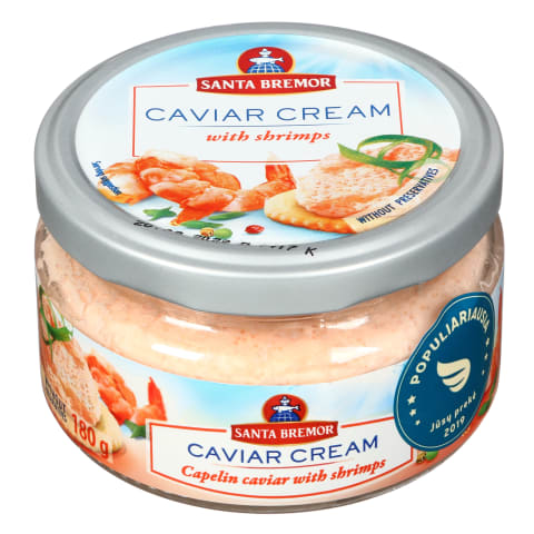 Ikrų užtepėlė su krevetėmis SANTA BREMOR,180g