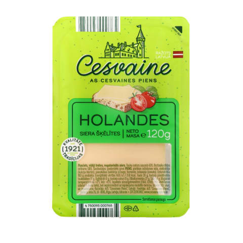 Siers Cesvaine Holandes šķēlēs 120g