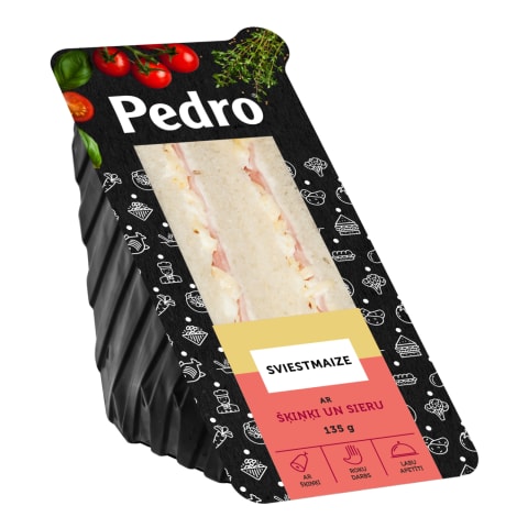 Sviestmaize Pedro ar šķiņķi un sieru 135g