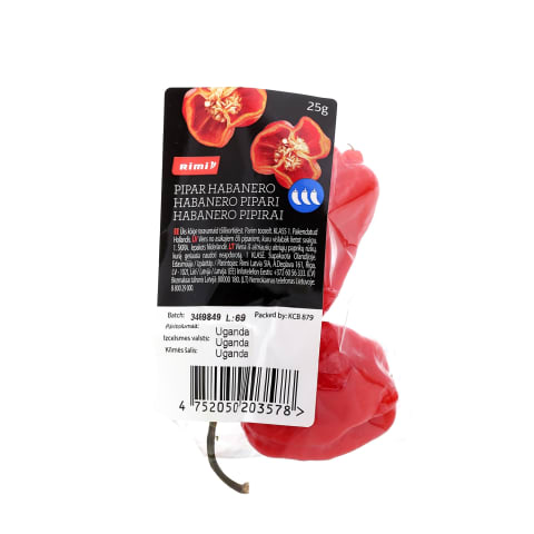 Pipirai HABANERO RIMI, 1 kl., 25 g
