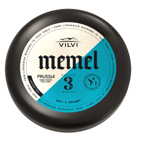 Kietasis sūris VILVI MEMEL, 45 % , 1 kg