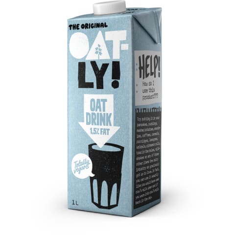 Oatly 1,5% rasvasisaldusega kaerajook 1L