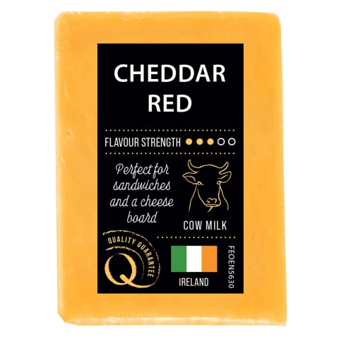 Puskiet. ferm. sūris RED CHEDDAR, 48 %, 1 kg