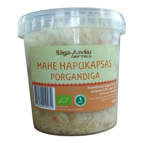Hapukapsas porgandiga Säga-Aaviku mahe 600g