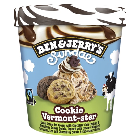 Jäätis Ben&Jerrys Sundae Cookie Vermont-ster 427ml