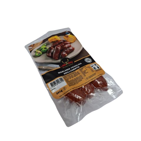 Mahlane veiseliha grillvorst, LINNAMÄE LIHATÖÖSTUS, 380 g