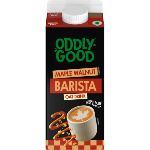 Kaerajook vahtrasiirupi ja kreeka pähklimaitseline kohvile Oddlygood Barista 0,75l