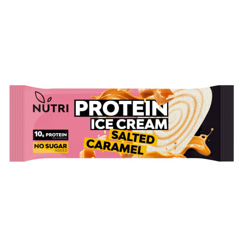 Jäätis vanilli-soolakaramelli Nutri Protein magusainetega 73g