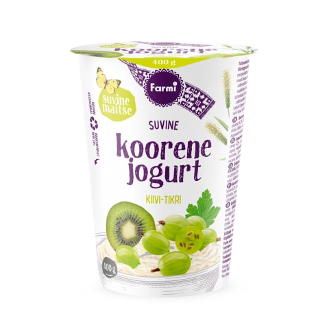 Farmi koorene jogurt tikri-kiivi, 400 g