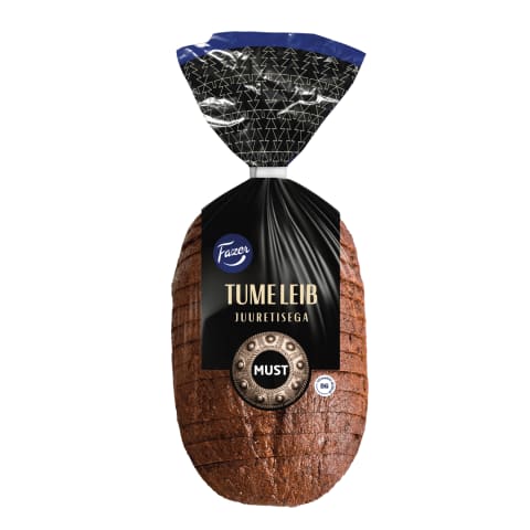 Must Tume leib juuretisega, FAZER,