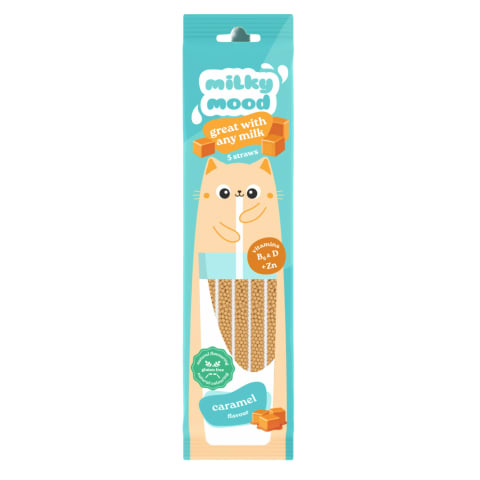 Piimakõrred karamellimaitselised vitamiinidega Milky Mood 30g