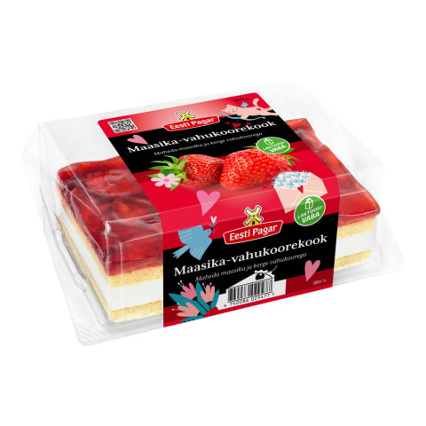 Eesti Pagar maasika-vahukoorekook 300g laktoosivaba