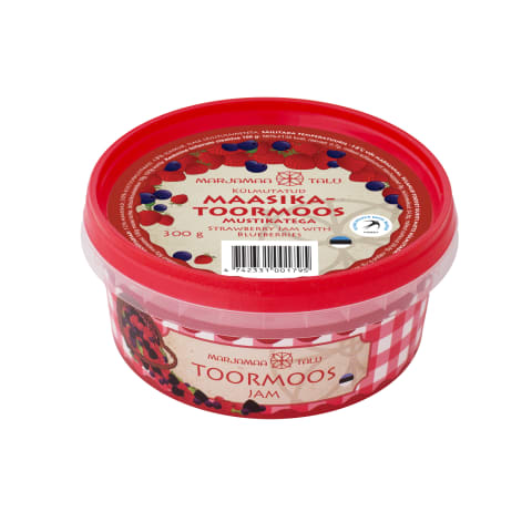 Külmutatud maasikatoormoos mustikatega Marjamaa 300g