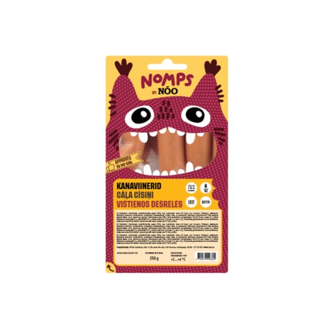 NÕO NOMPS kanaviinerid 250g