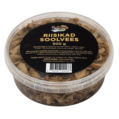 Riisikad soolvees Berrymush 430g/270g
