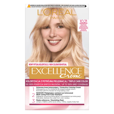 Plaukų dažai L'OREAL EXCELLENCE,Nr.10.21