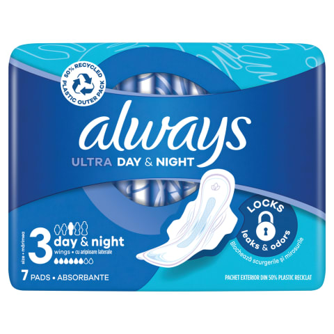 Higieniniai paketai ALWAYS ULTRA NIGHT, 7vnt.
