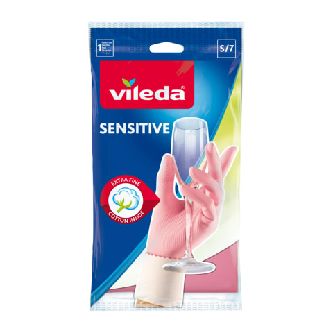 Pirštinės VILEDA Sensitive S, 1 pora