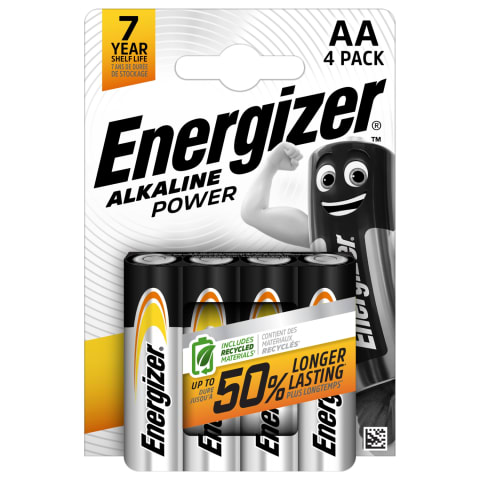Baterijas Energizer Alkaline AA 4 gab