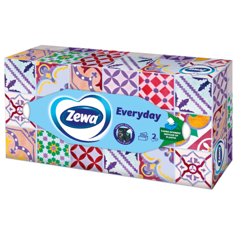 Kosm. servetėlės ZEWA EVERYDAY, 2sl., 100vnt.
