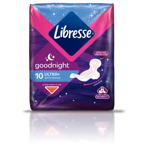 Hig. paketai LIBRESSE ULTRA GOODNIGHT, 10vnt.