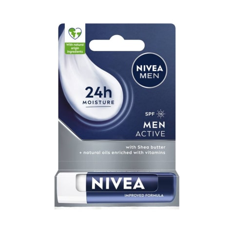 Lūpų balzamas NIVEA FOR MEN, 4,8 g