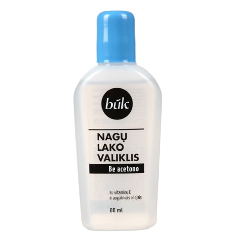 Nagų lako valiklis be acetono BŪK, 80ml