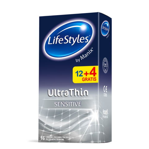 Prezervatyvai LIFESTYLES THIN, 12 vnt.