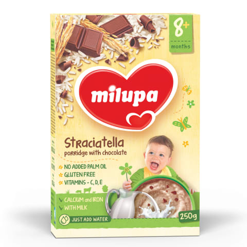 Rīsu putra Milupa ar šokolādi 8m+ 250g