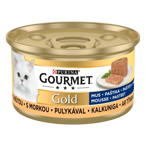 Kons. kaķiem Gourmet tītara,pastēte,85g