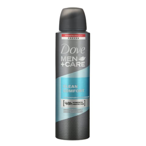 Vyr.puršk.dezod.DOVE MEN CLEAN COMFORT, 150ml