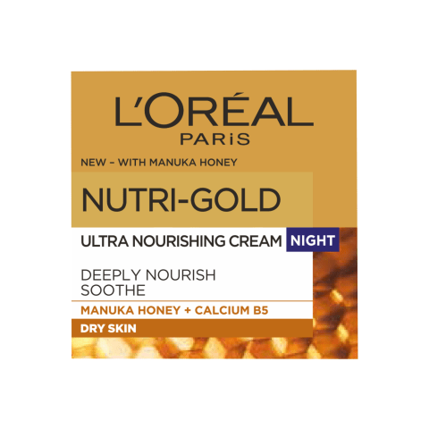 Nakt. veido kremas L'OREAL NUTRI GOLD, 50ml