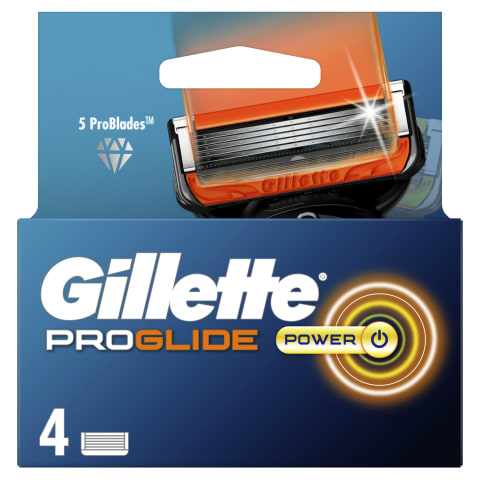 Skus.gal.GILLETTE FUSION PROGLIDE POWER,4vnt.