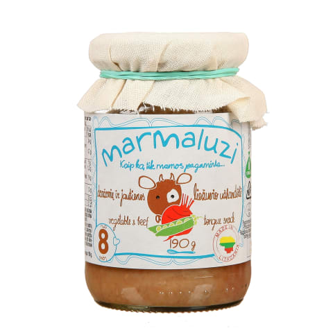 Jaut.liež. užkandėlė MARMALUZI, 8 mėn., 190g
