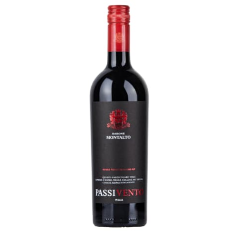 Kuivatatud viinamarjadest valmistatud vein Barone Montalto Passivento Rosso 0,75l