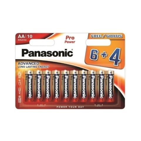Patarei Panasonic LR6PPG/10BW 6+4tk.