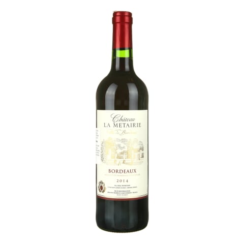 Kaitstud päritolunimetusega vein Chateau La Metairie Bordeaux Rouge 0,75l
