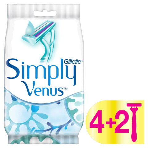 Skuvekļi Venus Simply 2 4+2gab par brīvu