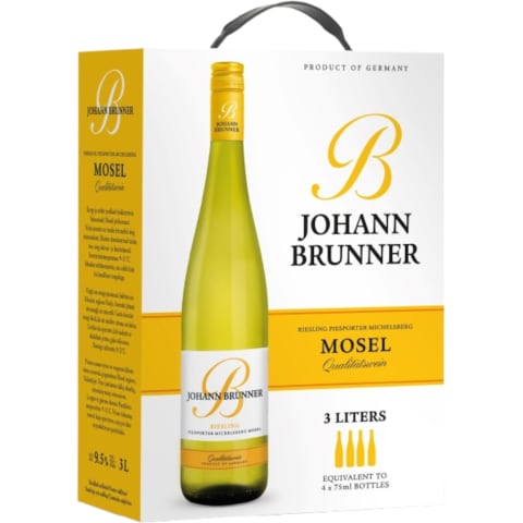 Kaitstud päritolunimetusega vein Rie.Mosel Johann Brunner 3l